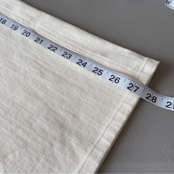 Jenni Kayne 4 High Rise Wide Leg Jeans In Natural NWT Neutral Minimalist Crop - Picture 10 of 12